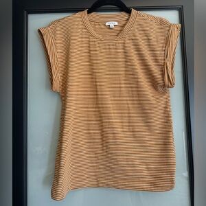 Pistola Tan Striped Short Sleeve Tee